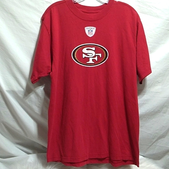 SALE! Reebok San Francisco 49ers Tee Wash Wear/Cracking Print (X-50 CRATE) - Picture 1 of 7